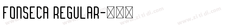 Fonseca Regular字体转换